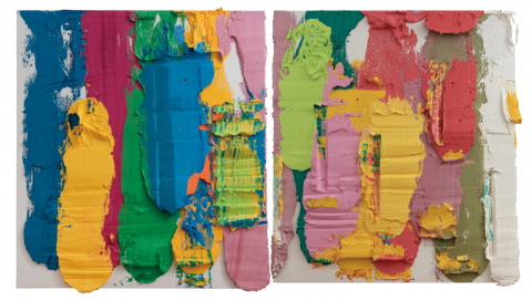 Splashed Rainbow, Oil on canvas, 180×320㎝, 2019 (사진제공=탕 컨템포러리아트)