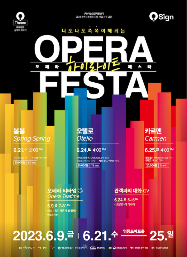 오페라 하이라이트 페스타 'OHF' 포스터